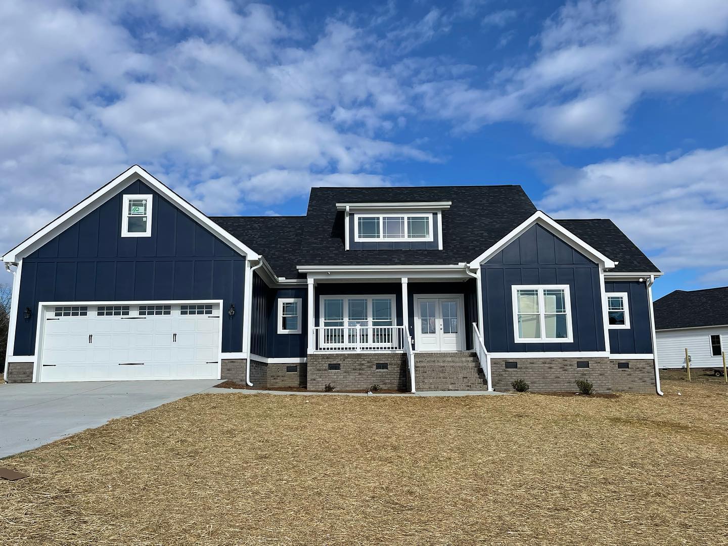 finished new residential home build in indian trail nc