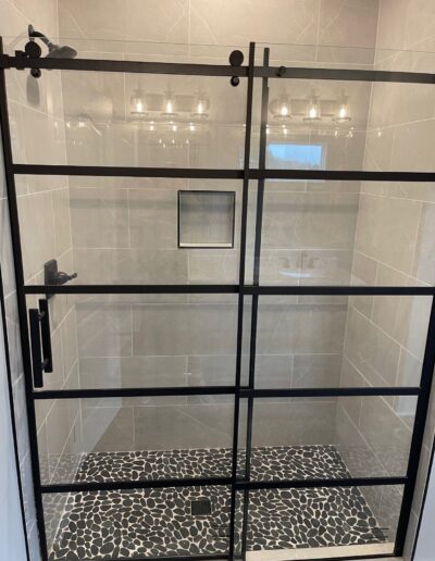 new shower tiles grid shower door