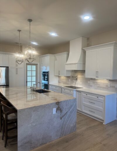 newly renovated kitchen granite bar