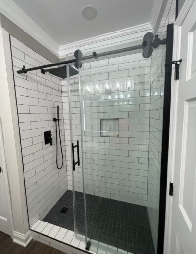 shower tile remodel