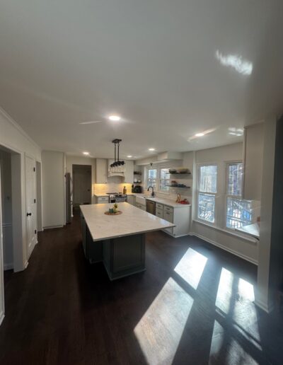 after kitchen remodel wide shot