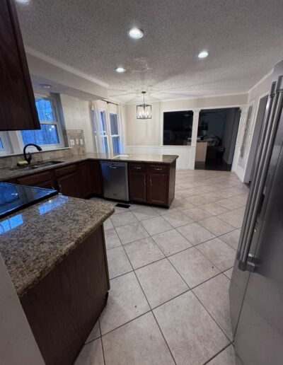 before kitchen remodel back view
