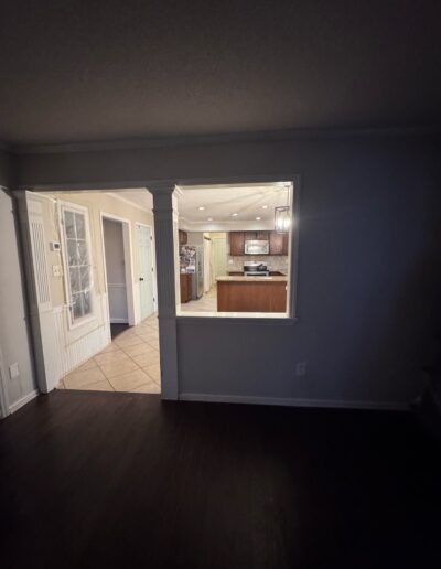 before kitchen remodel dining room view