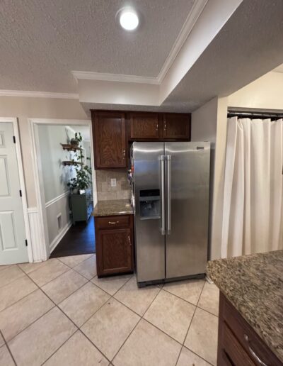 before kitchen remodel frig view