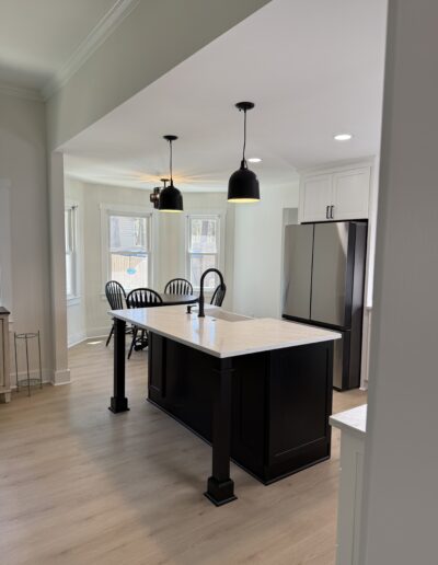 a new kitchen remodeling and wall removal
