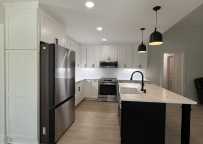 Kitchen Remodeling: 12ft Wall Removal, Layout Redesign, and Whole-Home Modern Refresh