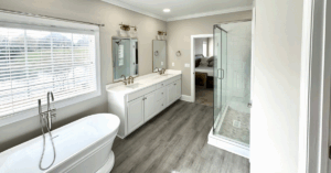 large bathroom renovation complete renovation in charlotte nc