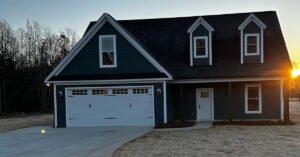 outdoor residential paint project