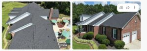 certainteed landmark charcoal black shingles with black flashing and gutters