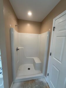 old walk step in shower