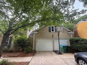 before home renovation garage view