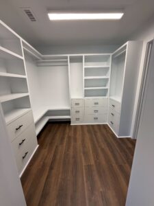 custom walk in closet remodel