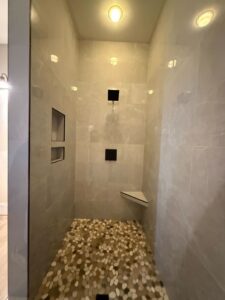 new dual shower head installation